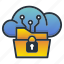 access, cloud, folder, lock, web hosting 