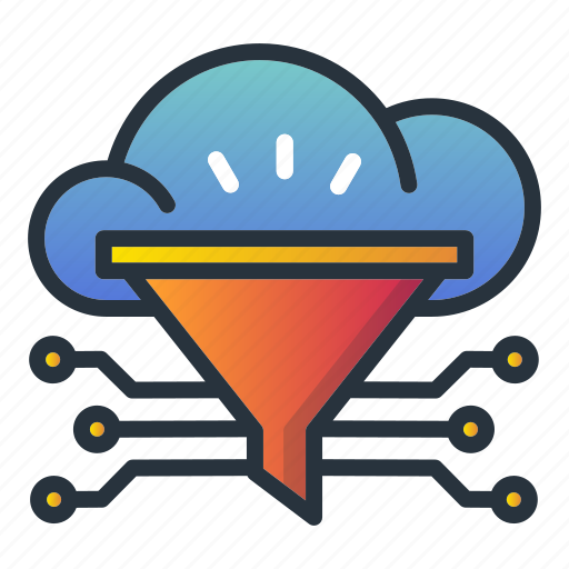 Data, filter, funnel, web hosting icon - Download on Iconfinder