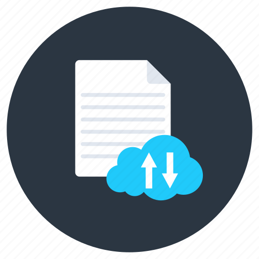 Cloud, file, cloud file, cloud data, cloud document, cloud upload, cloud download icon - Download on Iconfinder