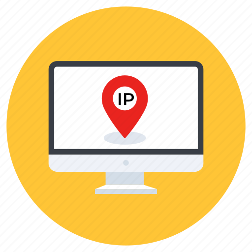 Ip, location, ip location, ip address, location pin, navigation pin, internet protocol icon - Download on Iconfinder