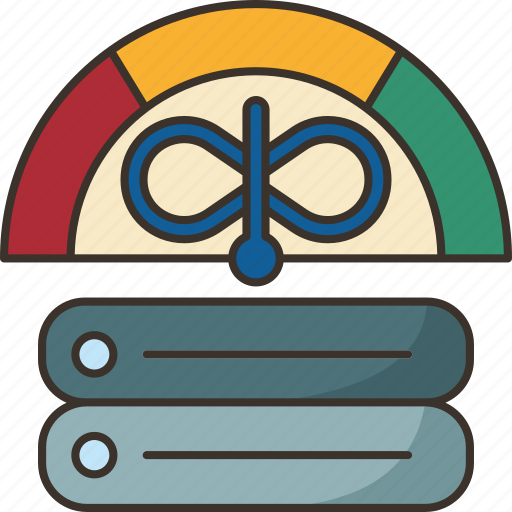 Bandwidth, unlimited, speed, performance, measure icon - Download on Iconfinder