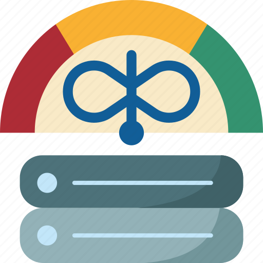 Bandwidth, unlimited, speed, performance, measure icon - Download on Iconfinder