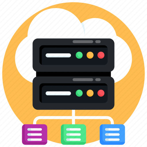 Cloud computing, cloud data, cloud storage, cloud computing server, cloud database sharing icon - Download on Iconfinder