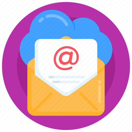 Email, electronic mail, cloud mail, cloud email, cloud message icon - Download on Iconfinder