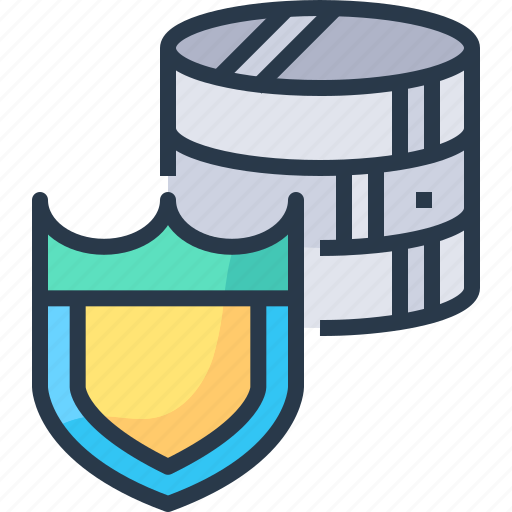 Data, database, network, protech, secure, shield icon - Download on Iconfinder