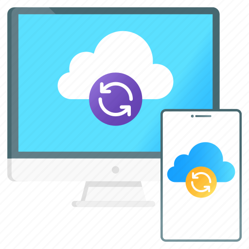 Cloud, sync, cloud backup, cloud sync, cloud refresh, cloud reload, app update icon - Download on Iconfinder