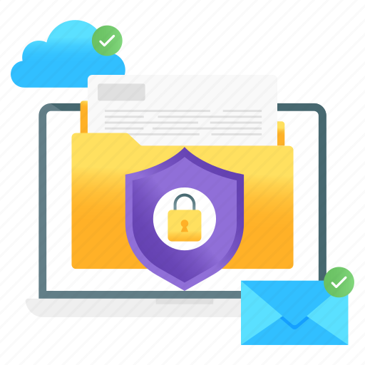 Data, protection, data safety, data protection, folder lock, folder protection, documents protection icon - Download on Iconfinder