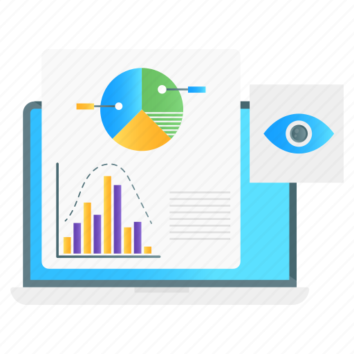 Data, visualization, data visualization, data monitoring, online graph, data analytics, data review icon - Download on Iconfinder
