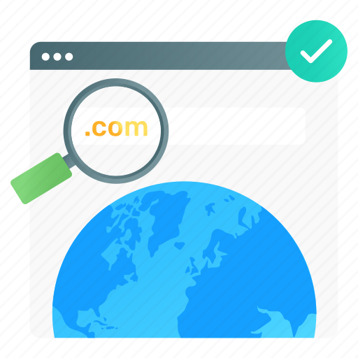 Domain, registration, web address, domain registration, domain name, domain hosting, domain search icon - Download on Iconfinder