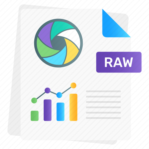 Raw, data, raw data, data file, business document, file format, data analytics icon - Download on Iconfinder
