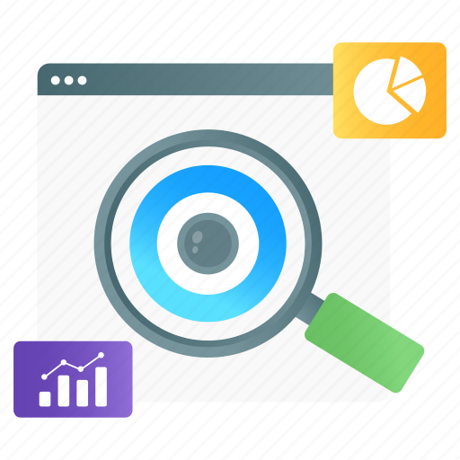 Web, monitoring, data monitoring, web monitoring, web surveillance, web inspection, data analysis icon - Download on Iconfinder