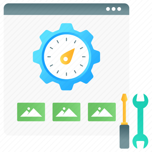Web, optimization, web speed, web optimization, web dashboard, web performance, web efficiency icon - Download on Iconfinder
