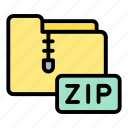 folder, zip, file, compressed