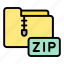 folder, zip, file, compressed 