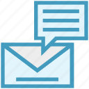 chat, email, envelope, inbox, letter, marketing, message
