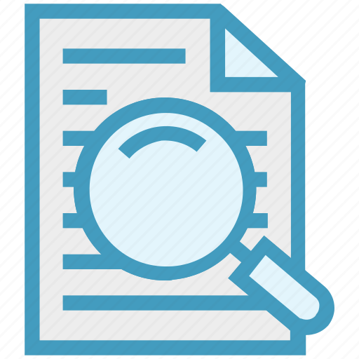 Contact, data, document, file, find, magnifier, search icon - Download on Iconfinder
