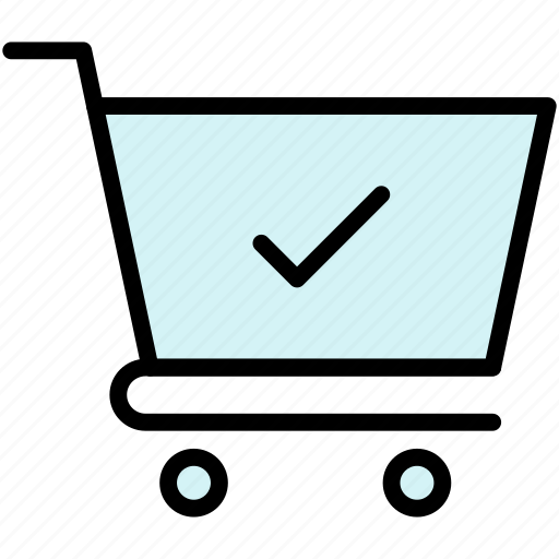 Checkmark, complete, shopping, cart icon - Download on Iconfinder