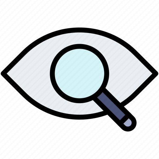 Eye, magnifier, vision icon - Download on Iconfinder