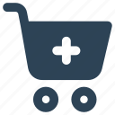 buy, cart, online, plus, shopping, trolley, web