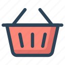 bucket, cart, online, shopping, web 