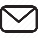 mail, mail icon, outline, universal 
