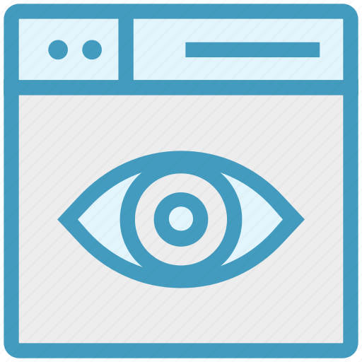 Browser, eye, page, view, web, webpage, website icon - Download on Iconfinder