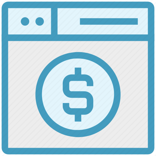 Browser, dollar, money, page, web, webpage, website icon - Download on Iconfinder