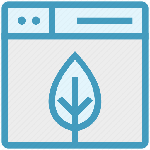 Browser, ecology, leaf, page, web, webpage, website icon - Download on Iconfinder