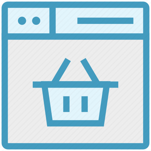 Browser, bucket, cart, page, web, webpage, website icon - Download on Iconfinder