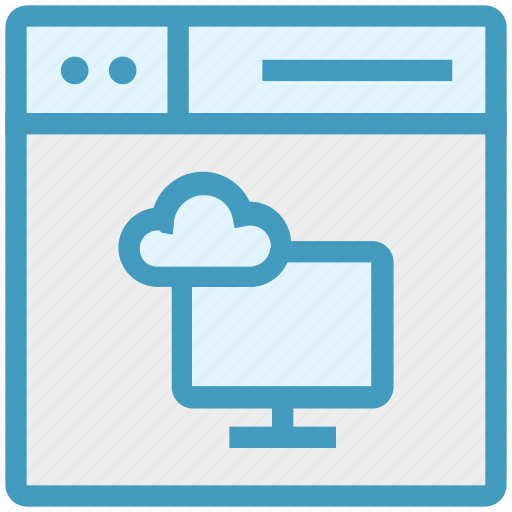 Browser, cloud computing, display, page, web, webpage, website icon - Download on Iconfinder
