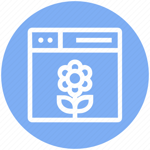Browser, flower, nature, page, web, webpage, website icon - Download on Iconfinder