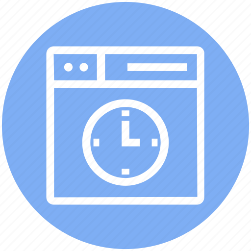Browser, clock, page, time, web, webpage, website icon - Download on Iconfinder