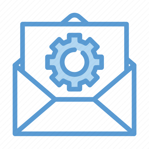 Cog wheel, setting, maintenance, service, mail, mailbox icon - Download on Iconfinder