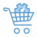 cart, setting, checkout, ecommerce, shopping, store