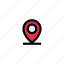 location, map, market, pin, target 