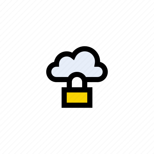 Cloud, lock, private, protection, security icon - Download on Iconfinder