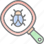 bug, search, seo, magnifier 