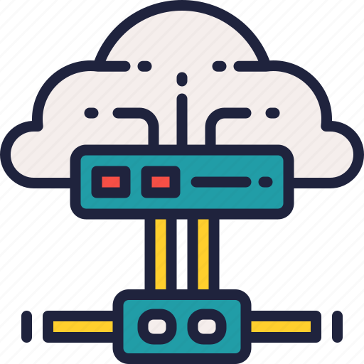 Cloud, storage, computing, connection, server icon - Download on Iconfinder
