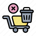 cart, delete, remove, shop, shopping
