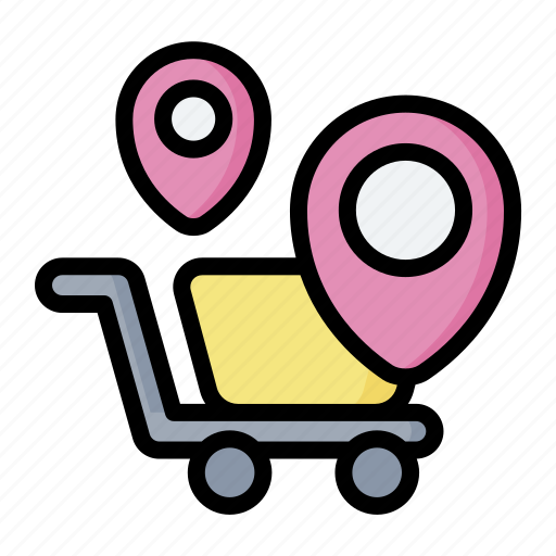 Location, pin, route, market, shop icon - Download on Iconfinder