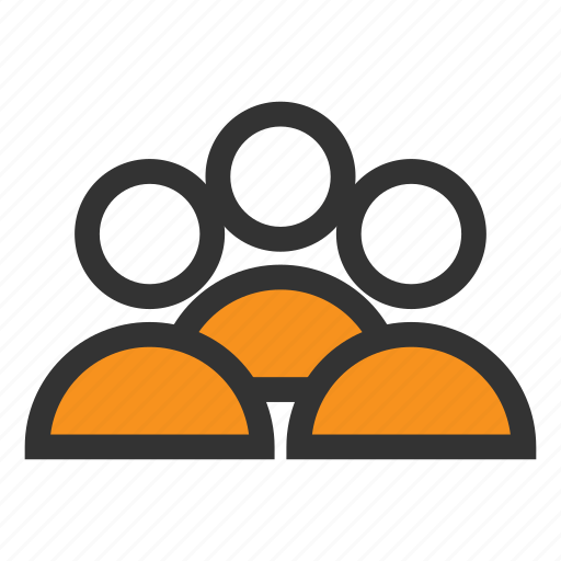 Community, group, men, office, orange, people, team icon - Download on Iconfinder