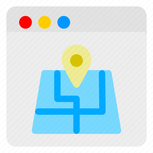 Browser, cloud, gps, location, maps, sync, website icon - Download on Iconfinder