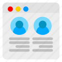 browser, cloud, contact, group, people, sync, website