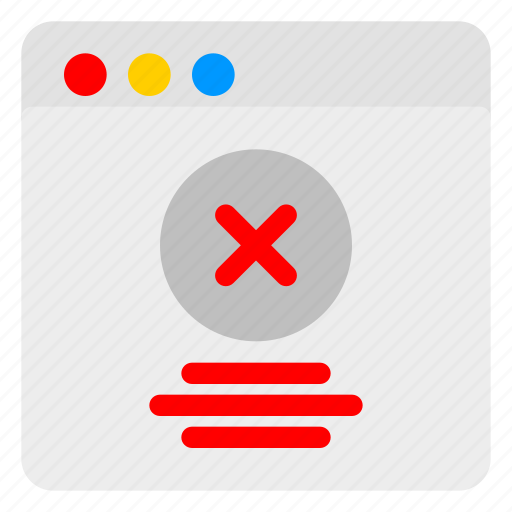 Browser, cancel, cloud, failed, server, sync, website icon - Download on Iconfinder