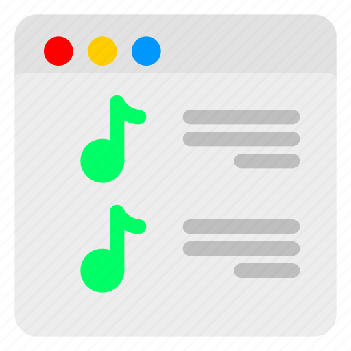 Browser, cloud, file, music, song, sync, website icon - Download on Iconfinder