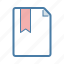 bookmark, document, favourite, file 
