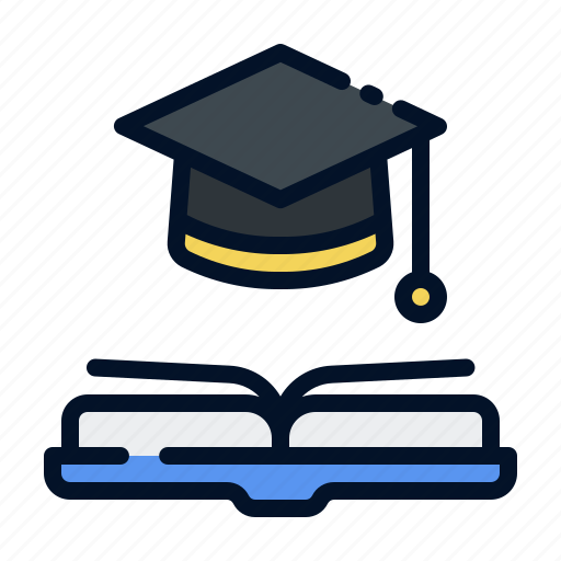 Education, knowledge, university, book, literature, mortarboard icon - Download on Iconfinder