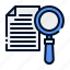 search, business, file, paper, research, magnifier, magnifying, glass 