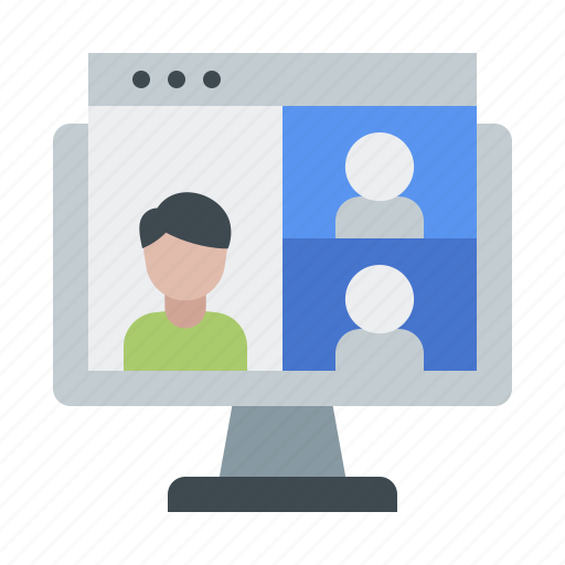 Online, meeting, conference, business, communication, course, virtual icon - Download on Iconfinder