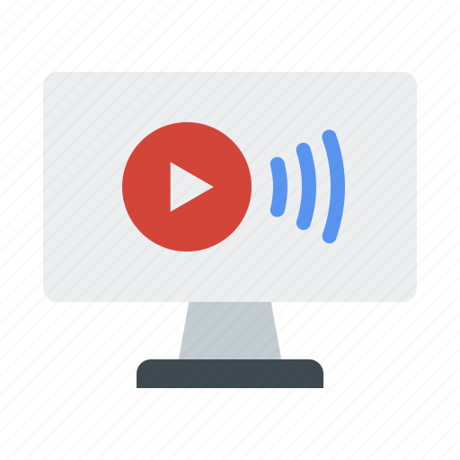 Video, stream, broadcast, broadcasting, player, streaming icon - Download on Iconfinder